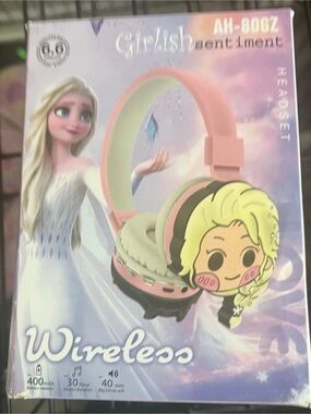 Girlish Sentiment AL-808Z Wireless On-Ear Headphones Pink & Black NWT